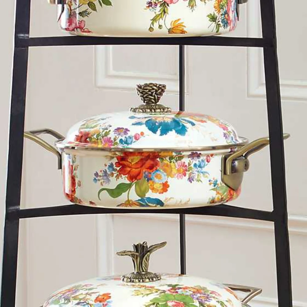 MACKENZIE-CHILDS Flower Market 3 Qt. Casserole NEW